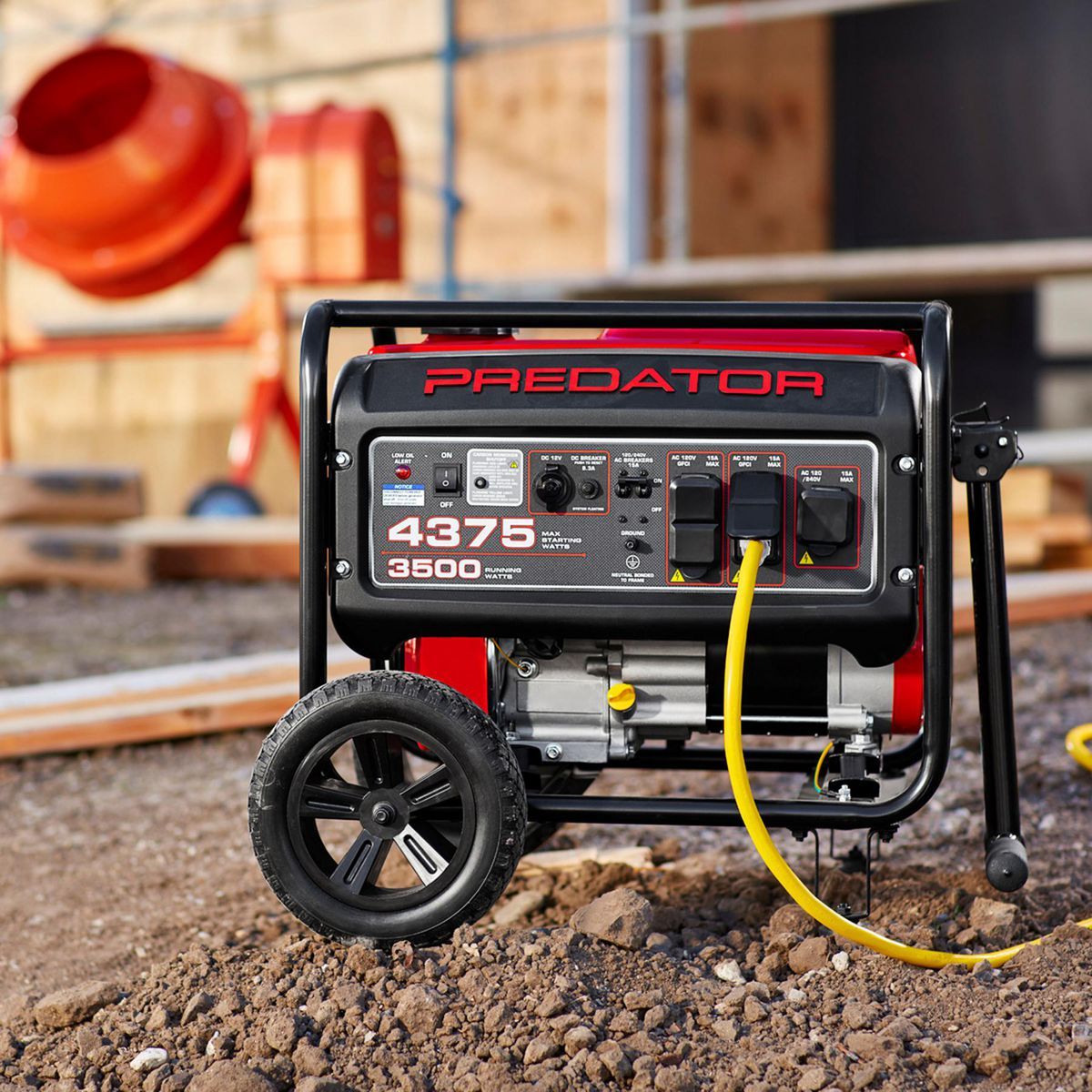 PREDATOR 4375 Watt Gas-Powered Portable Generator with CO SECURE Technology, EPA