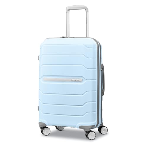 Samsonite Freeform 21-Inch Hardside Carry-On Luggage - Hardshell Carry-On Suitcase - TSA, Airline-Approved - Expandable Hard Shell, Smooth Rolling Spinner Wheels for Lightweight Travel - Navy