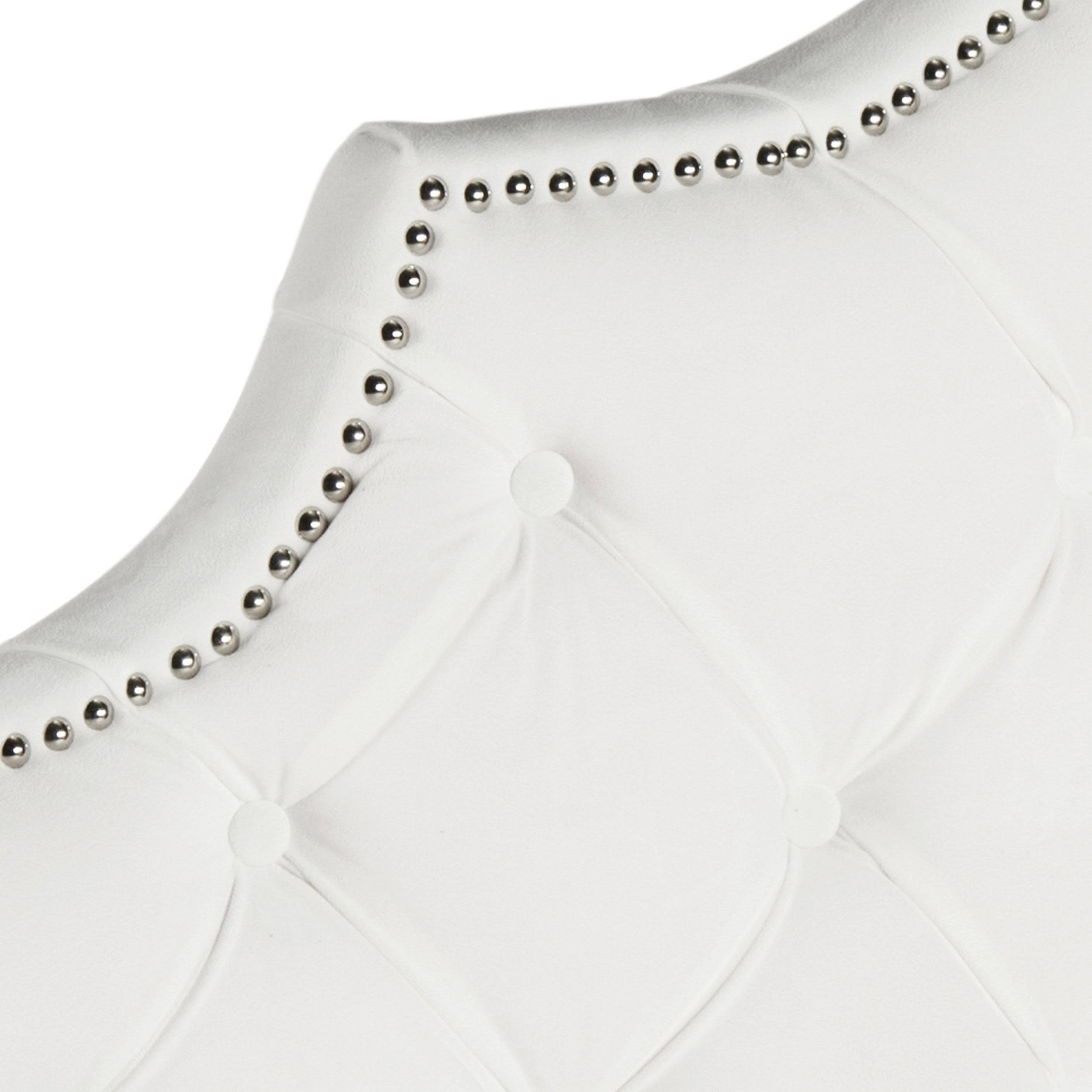 Safavieh Arebelle Tufted Velvet Headboard, White, King