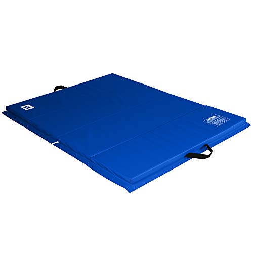 We Sell Mats - 4 ft x 6 ft x 2 - Personal Fitness & Exercise Mat for Home Workout - Lightweight and Folds for Carrying – All Purpose Gym Mat – Thick Mat for Yoga, Pilates, Stretches, Floor Exercises
