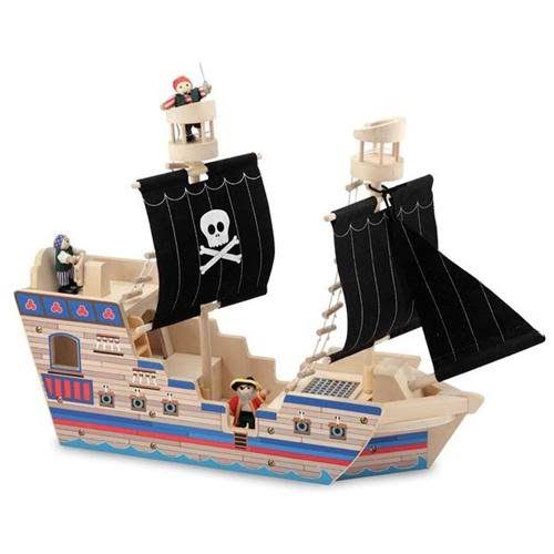 Melissa and Doug Deluxe Pirate Ship Play Set