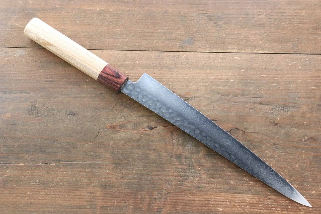 Sakai Takayuki VG10 33 Layer Damascus Sujihiki Japanese Knife 240mm Keyaki (Japanese Elm) Handle