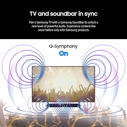 SAMSUNG HW-S50B/ZA 3.0ch All-in-One Soundbar w/Dolby 5.1, DTS Virtual:X, Q Symphony, Built in Center Speaker, Adaptive Sound Lite, Bluetooth Multi Connection, 2022 Black