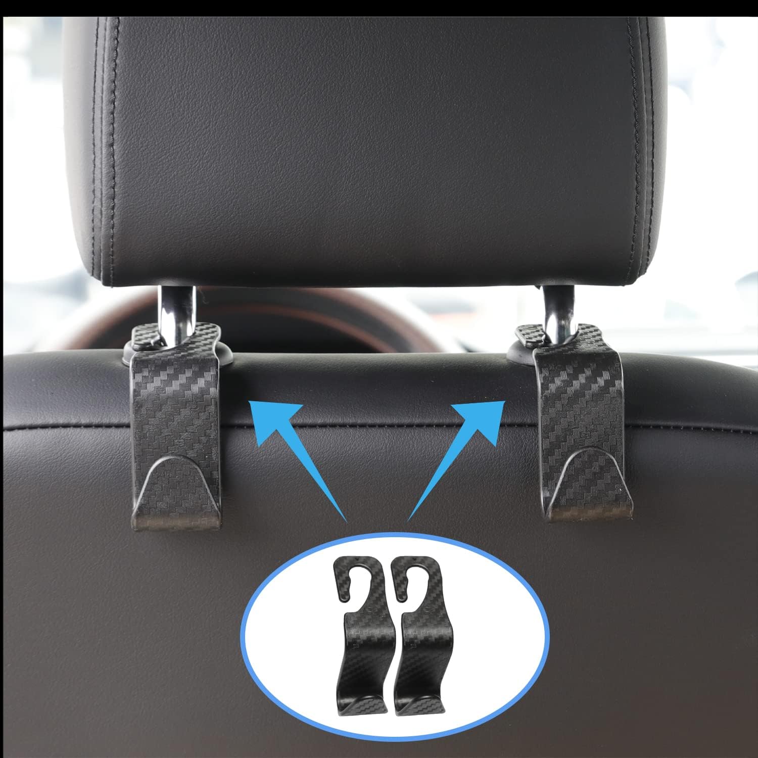 Yuoyar 2 Pack LED Light Car Seat Organizer Front Seat - Car Seat Gap Filler Organizer for Drivers - Car Side Seat Gap Filler Organizer Universal Fit with 1 Cigarette Lighter USB Charger(SN-L1) Pack of 2