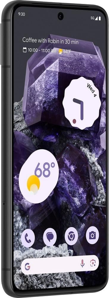 Google Pixel 8 256GB Unlocked, Obsidian (Renewed)