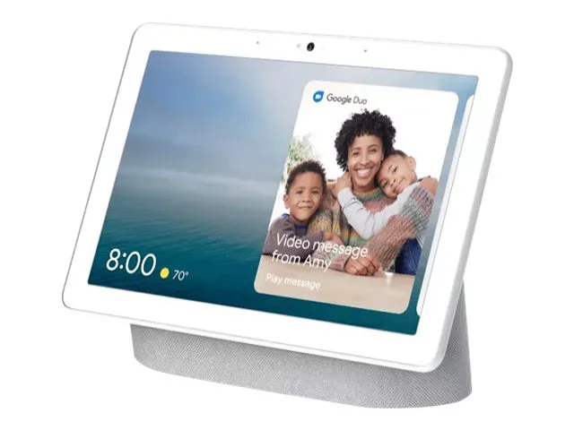 Google Nest Hub Max - Smart display - LCD 10" - 2.1-channel - wireless - Wi-Fi, Bluetooth - chalk
