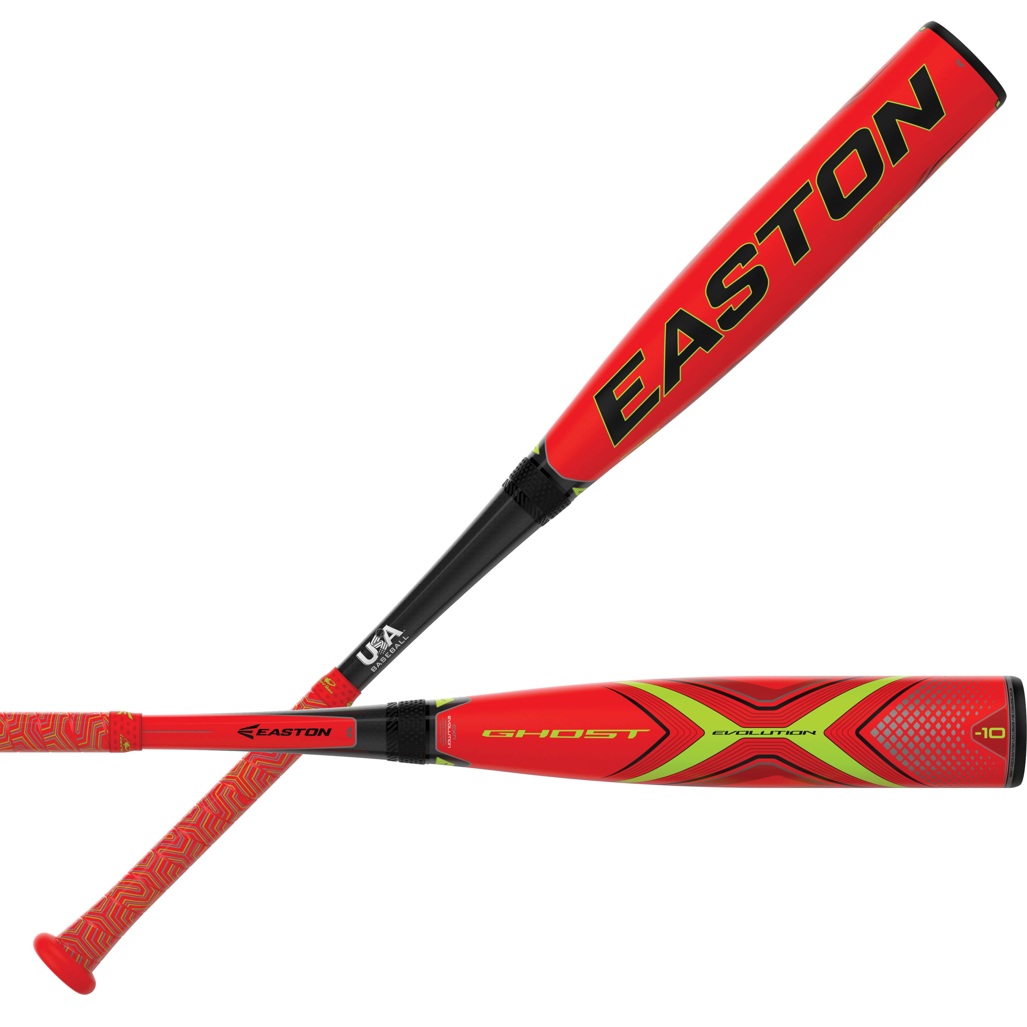 2019 Easton Ghost x Evolution -10 USA Baseball Bat: YBB19GXE10