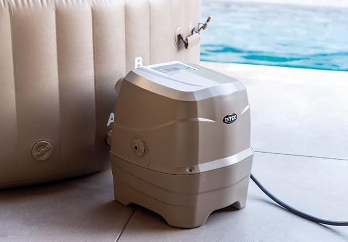 INTEX 28428EX Inflatable Spa, Beige, 4-8 People