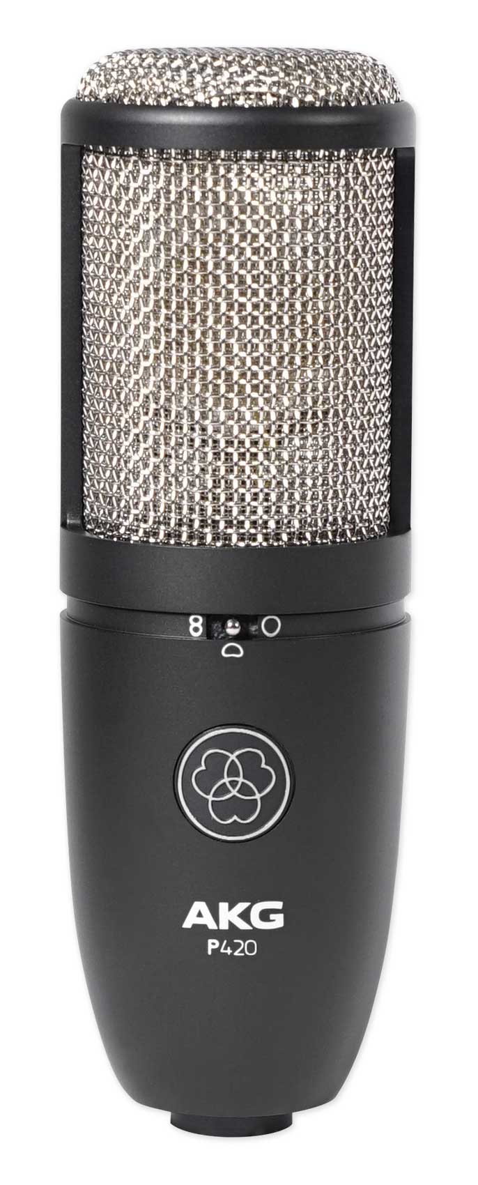 AKG P420 Studio Condenser Recording Microphone+Samson Vocal Booth+Stand