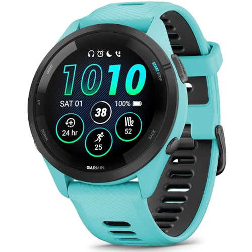 Garmin 010-02810-03 Forerunner 265S GPS Smartwatch Black/Amp Yellow Bundle with 2 YR CPS Enhanced Protection Pack