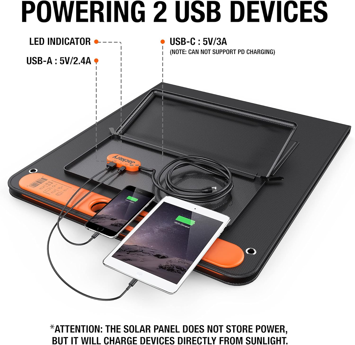 Jackery SolarSaga 60W Solar Panel for Explorer 160/240/500 as Portable Solar Generator, Portable Foldable Solar Charger for Summer Camping Van RV(Can't Charge Explorer 440/ PowerPro)
