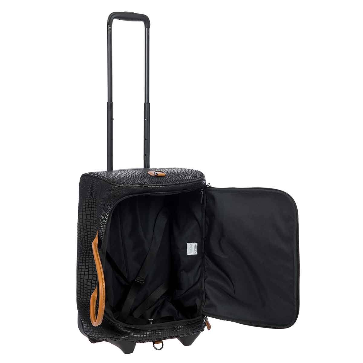 Bric&s My Safari 21x22 Carry-On Rolling Duffle Black