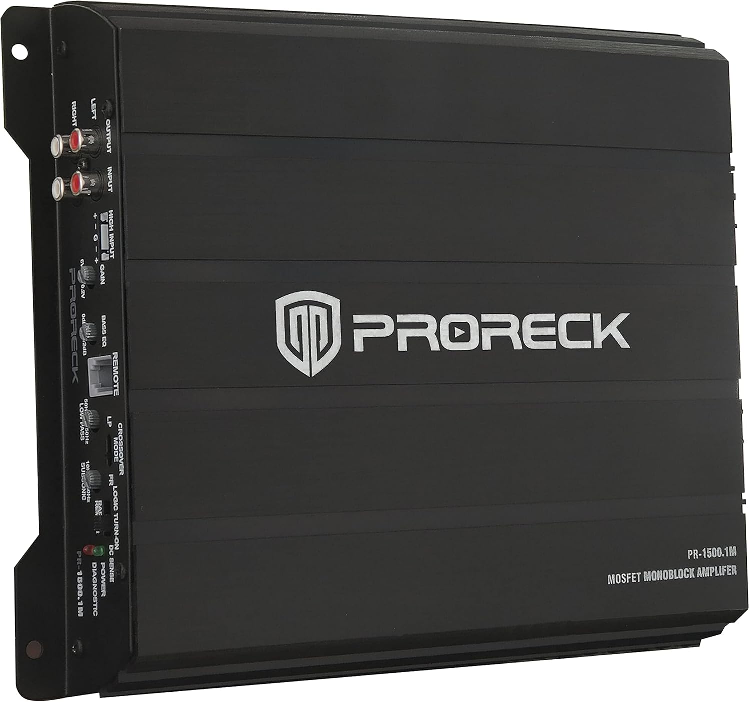 PRORECK PR-122M Complete 1500W Dual 12" Car Subwoofer, includes Loaded Enclosure with Mono Block Amplifier,Wiring Installation Kit