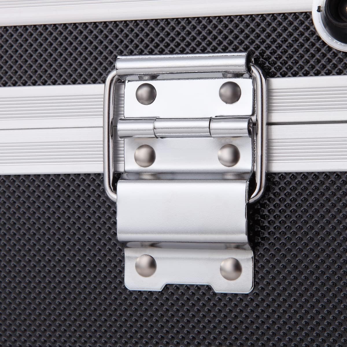 Medium Aluminum Hard Case Briefcase Toolbox Storage Box Tool Case Black Carrying Case Briefcase