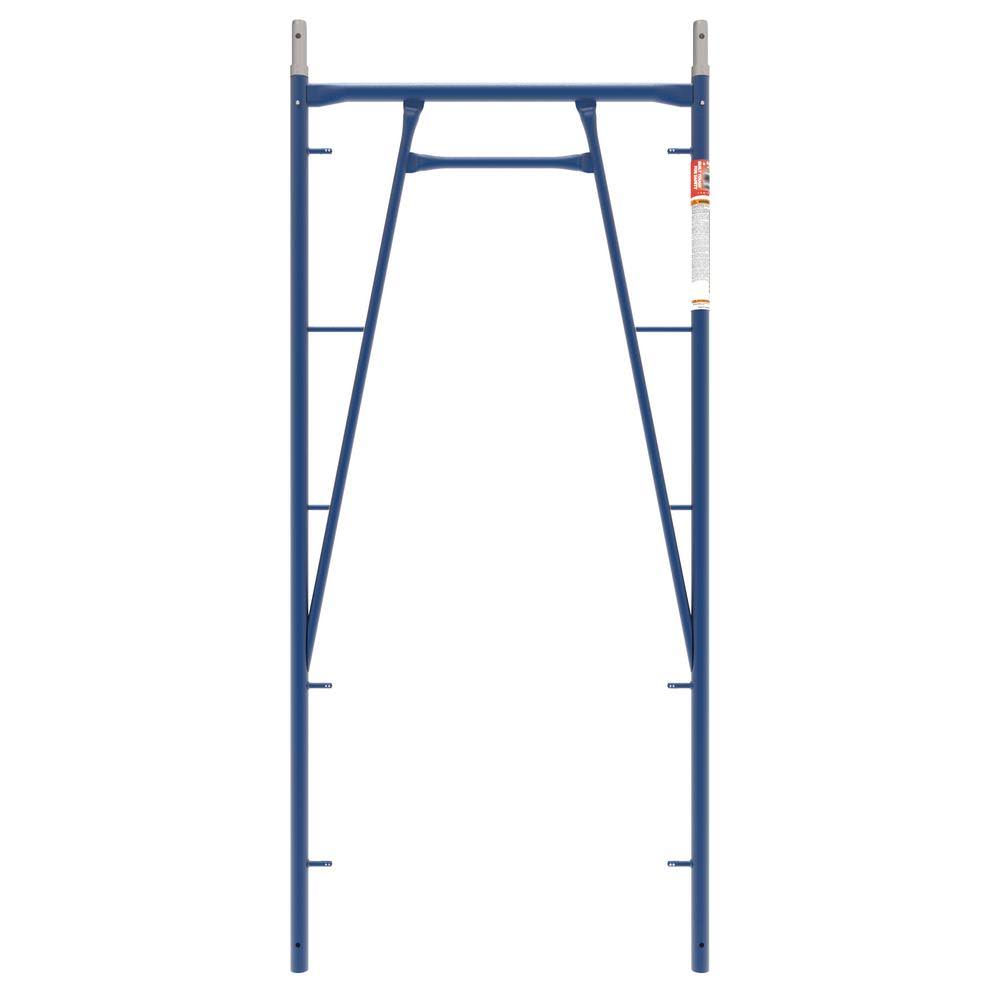 Metaltech Saferstack 6.67 ft. H x 3 ft. W Blue Steel Outdoor Arch Scaffold Frame Style with Coupling Pins and Spring Locks