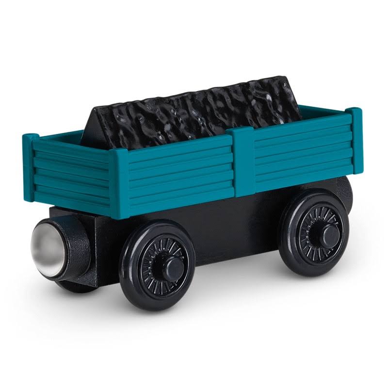 Fisher Thomas Friends Wooden Railway Logan and The Big Blue Engines Set