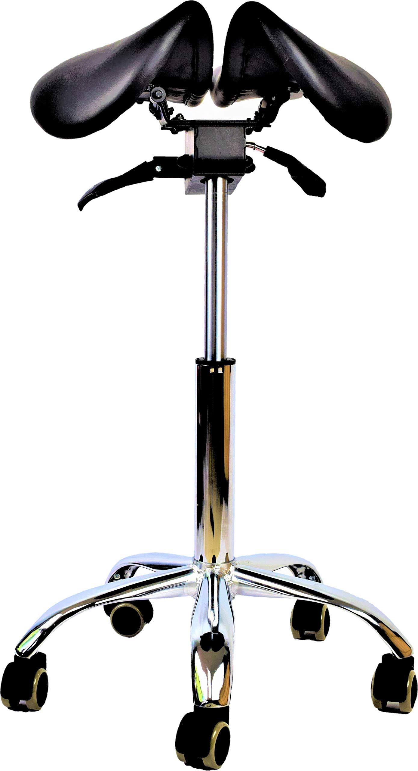 Haiyue Saddle Style Split Seat Ergonomic Saddle Stool