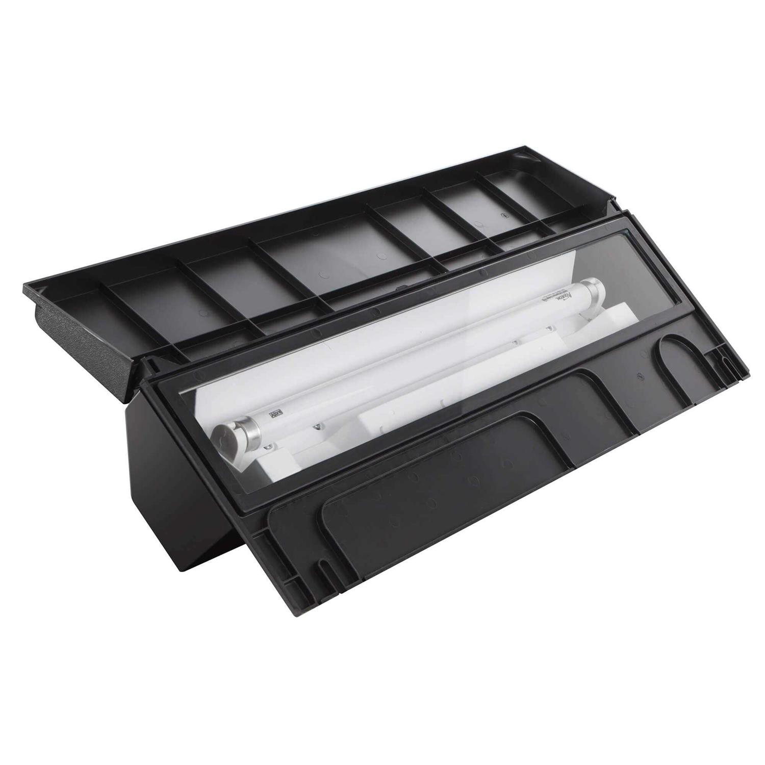 Aqueon Deluxe Fluorescent Full Hood Black