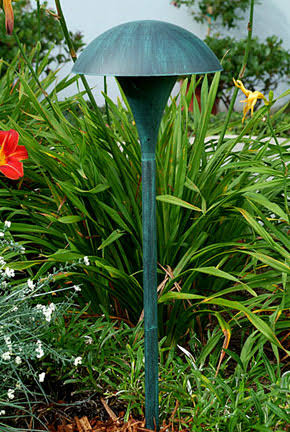 Dabmar Lighting LV67-PG Cast Aluminum Path/Walkway/Area Light, Patina Green