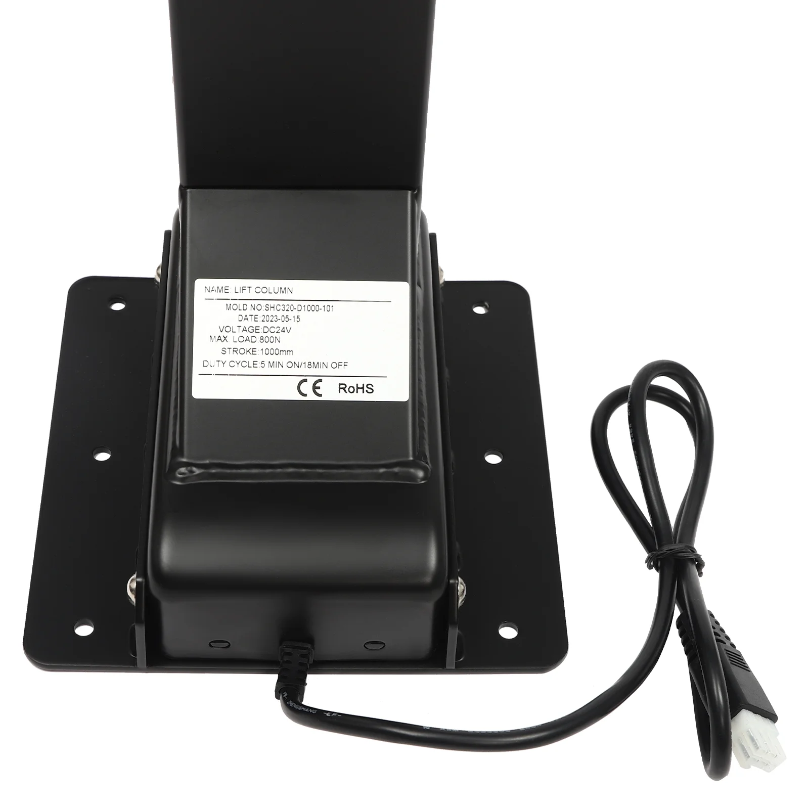 Aiqidi Swivel Motorized TV Lift 3.28Ft Stroke Motorized TV Mount w/Remote, Height Adjustable 32-70in, Load 176.4lb, Swivel L/R 45°