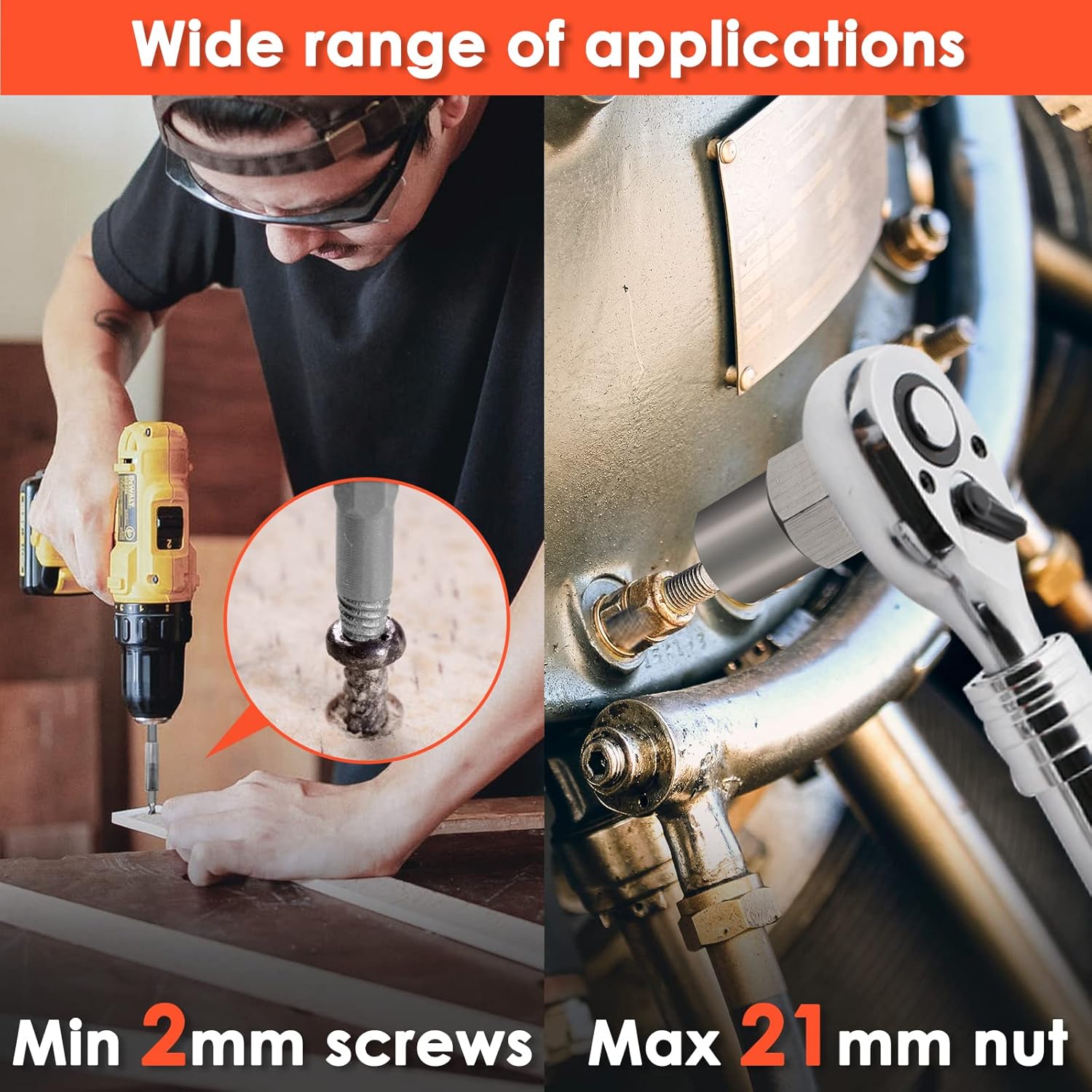 THINKWORK Damaged Screw Extractor Set & Bolt Extractor Set, HSS 6542 (68 HRC), 39-Piece Stripped Screw Remover, Lug Nut Remover for Removing Damaged, Frozen, Rusted, Rounded-Off Bolts, Nuts & Screws Pack of 2