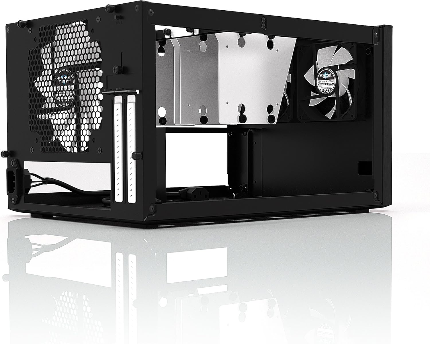 Fractal Design Node 304 - Black - Mini Cube Compact Computer Case - Small Form Factor - Mini ITX – Mitx - High Airflow - Modular Interior - 3X Silent R2 120mm Fans Included - USB 3.0