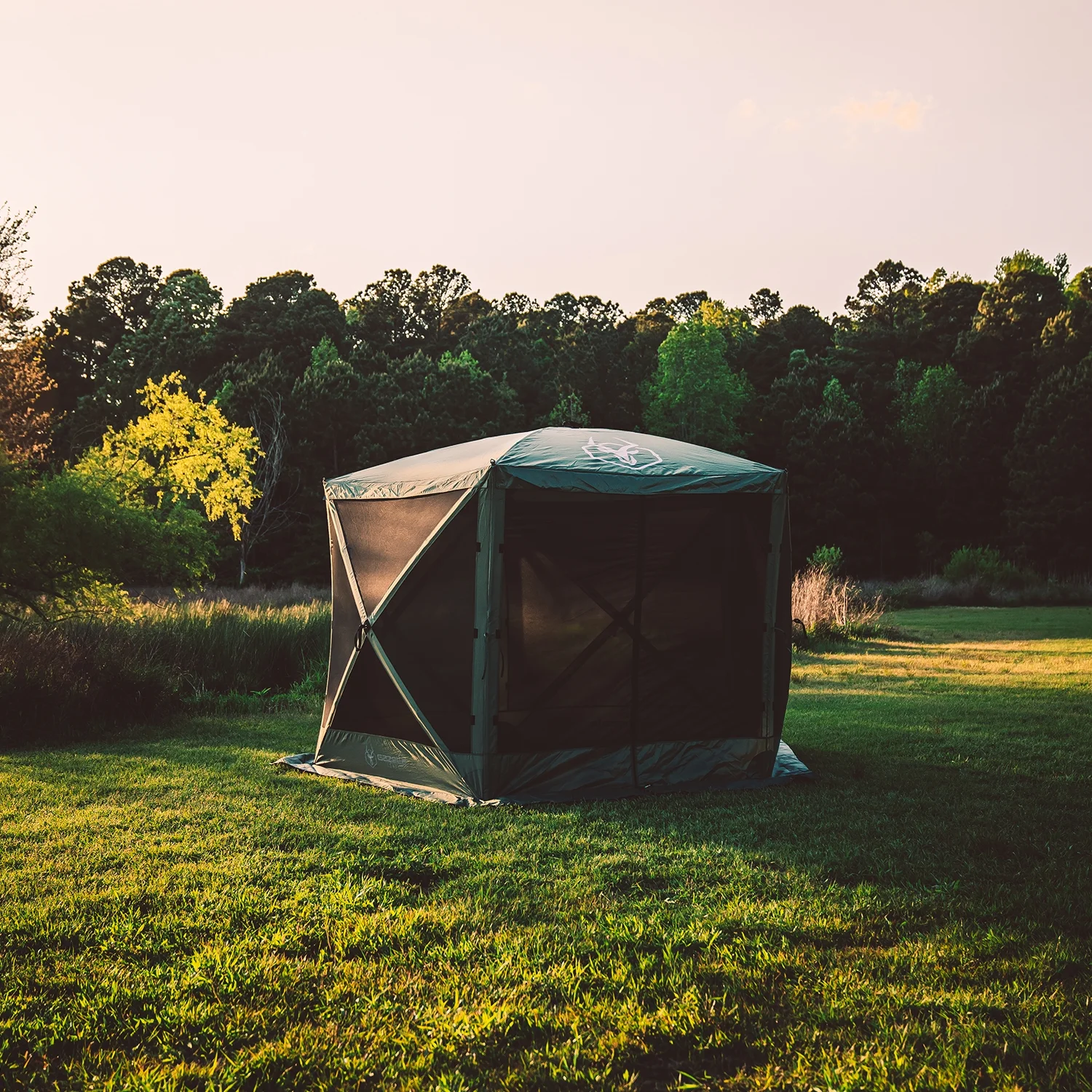Gazelle Tents™ G5 5-Sided Portable Gazebo, Alpine Green,  Includes 3pk. Wind Panels, 85" x 115" x 106", GK909