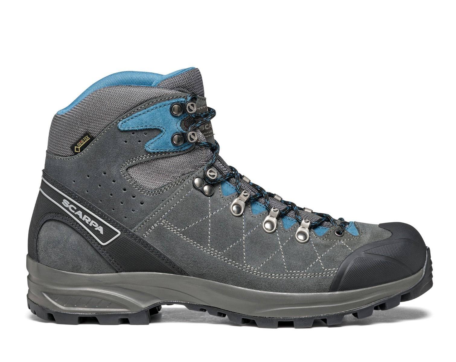 Scarpa Men&s Kailash Trek GTX, 45 / Shark Grey/Lake Blue