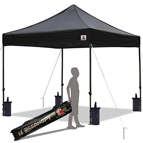 ABCCANOPY Kingkong-series 10 x 10-Feet Commercial Instant Canopy Kit EZ Pop Up Tent ,Bonus Carrying Bag,Black
