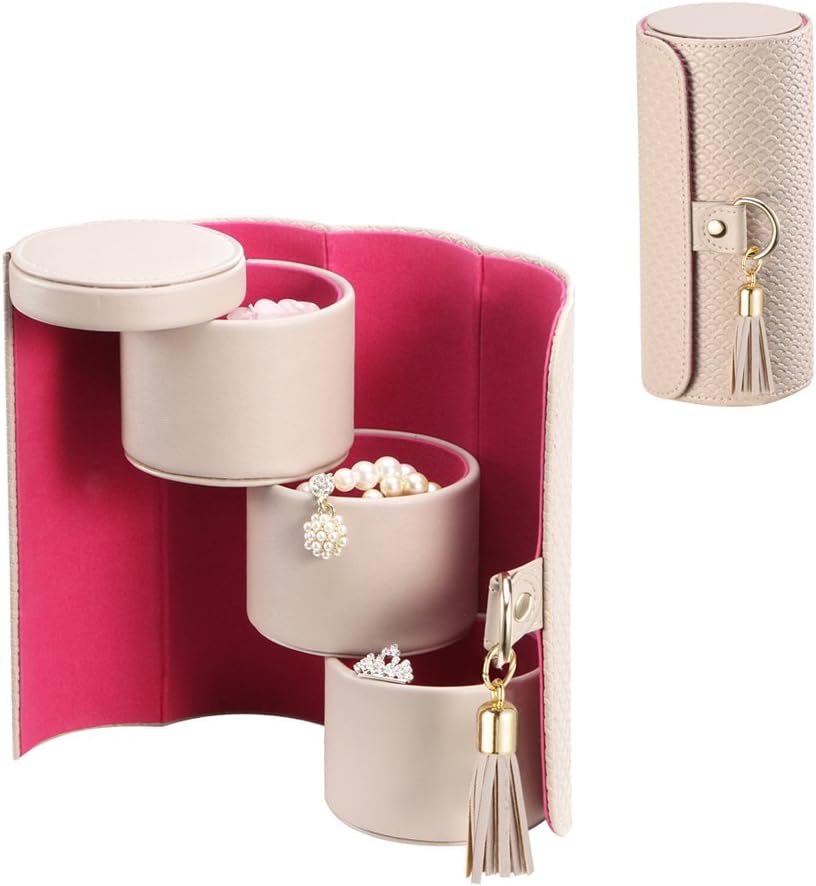Vlando Viaggio Small Jewelry Case, Travel Accessory Storage Box
