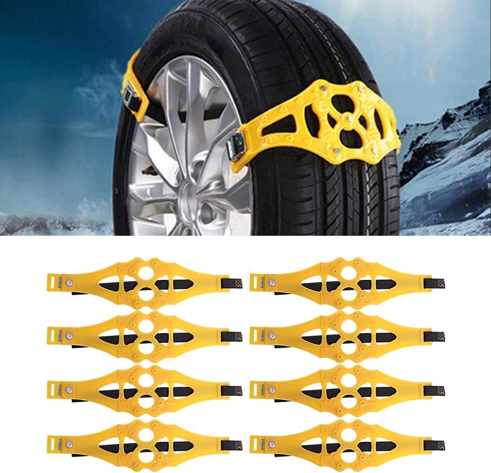 8Pcs Universal Snow Chains Anti-skid Car Tire Chains Snow Tire Chain Tire Chain Tyre Chain Anti-skid Tire Chain Anti-skid Wheel Chain Snow Tire Chain Snow Chain Car Snow Chain Universal Snow Chain