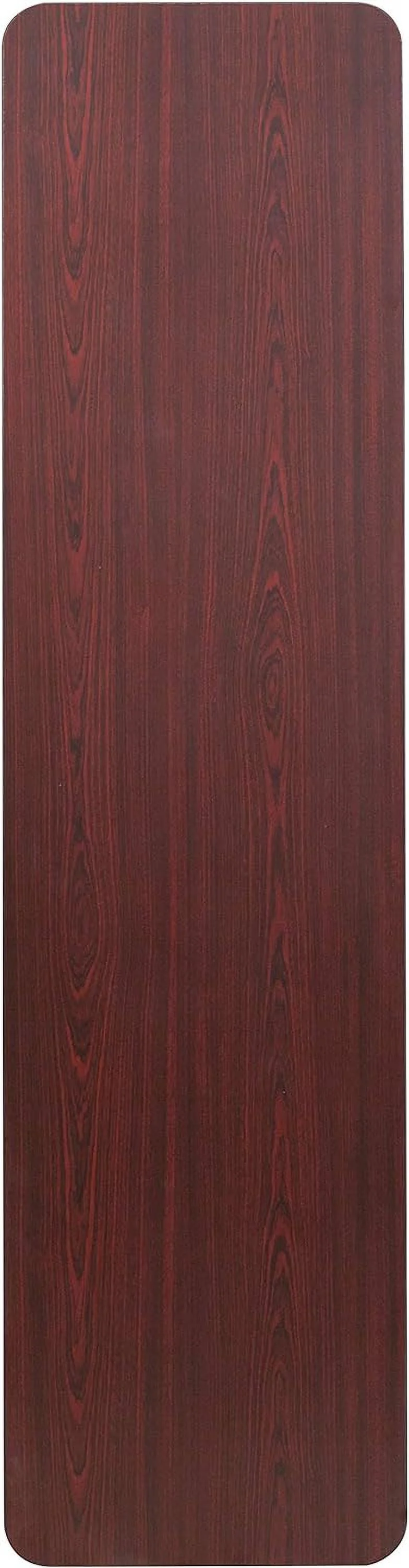 Mahogany Melamine Laminate Folding Training/Seminar Table - Event Table