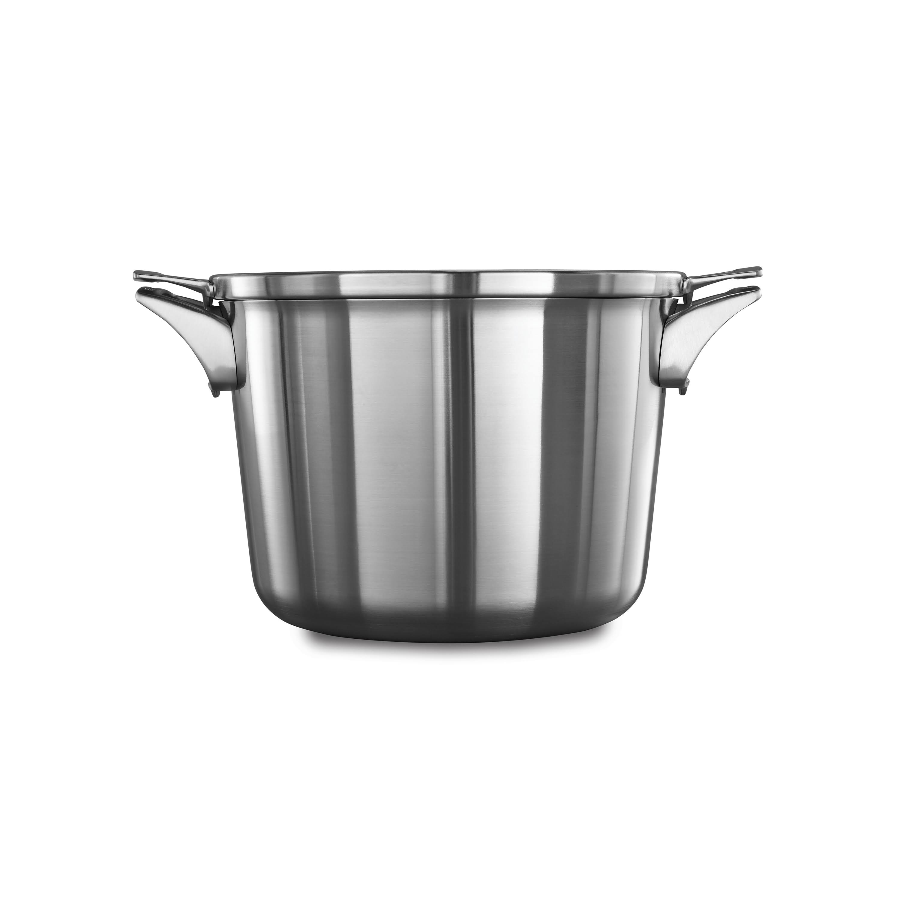 Calphalon Premier Space Saving Stainless Steel 8 qt. Stock Pot with Lid