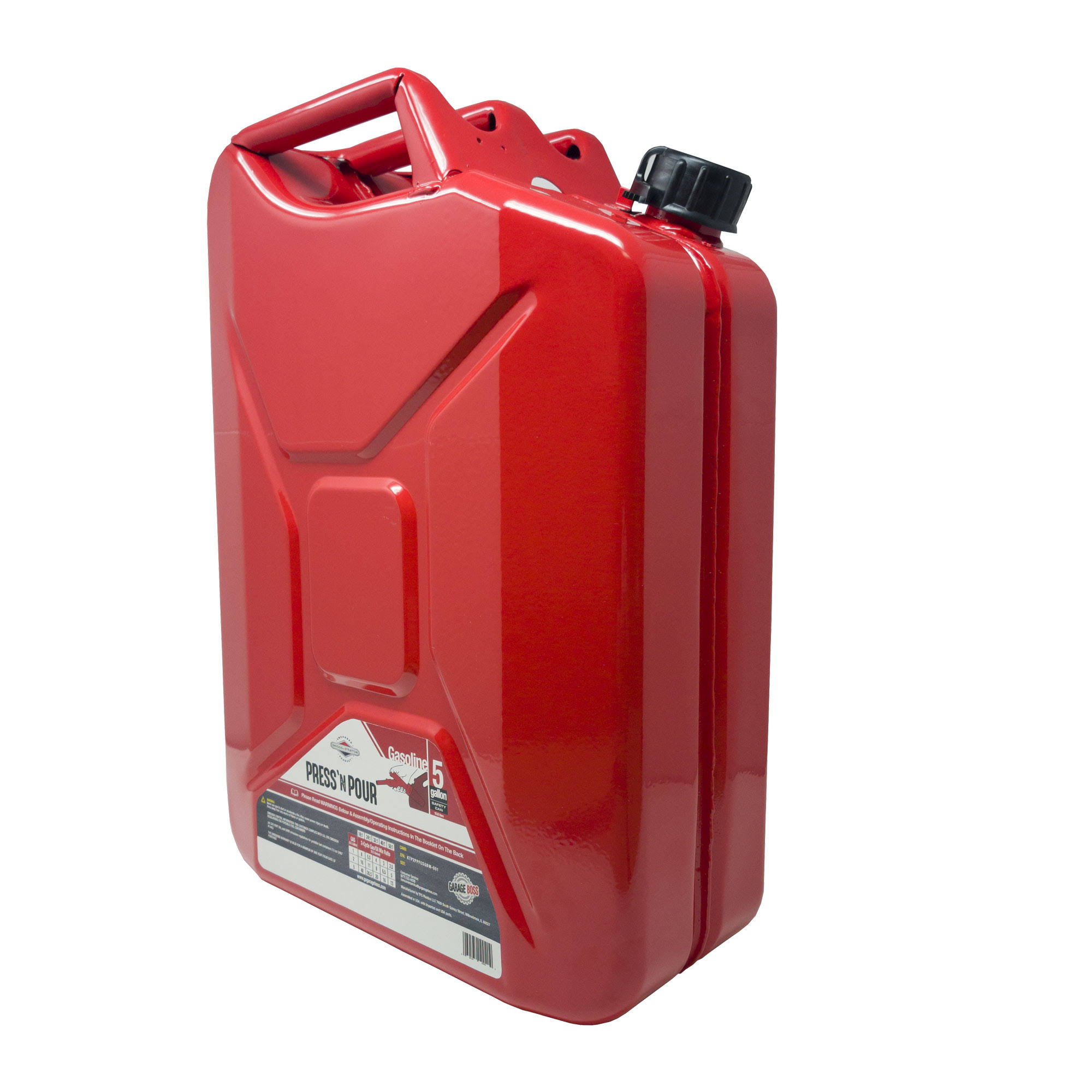 Briggs u0026 Stratton Press 鈥檔 Pour Jerry Can 5-Gallon GB040