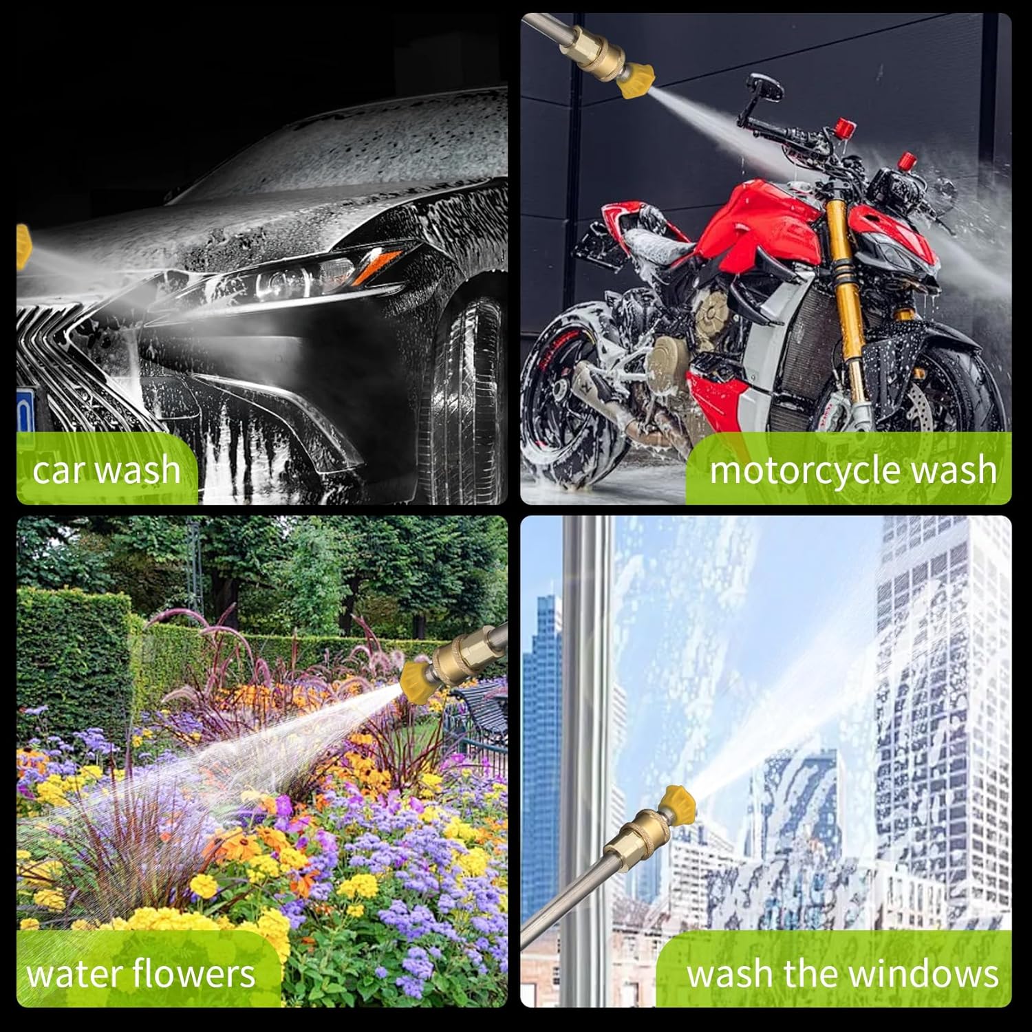 Electric Pressure Washer 2400PSI 1.67GPM Power Washer with 20FT Hose,Portable Pressure Cleaner Machine With 5 Different Pressure Tips, Foam Cannon and Spray Gun for Car, Patio, Fence, Garden