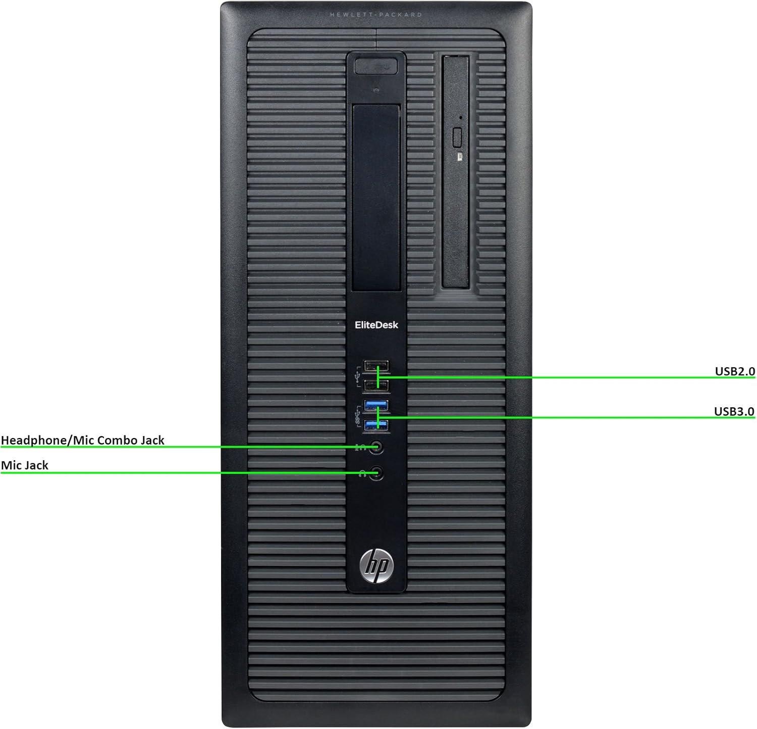 HP 800 G1 Tower, Intel Core i7-4770 3.4GHz, 16GB RAM, 256GB Solid State Drive, DVD, Windows 10 Pro 64bit (Renewed)
