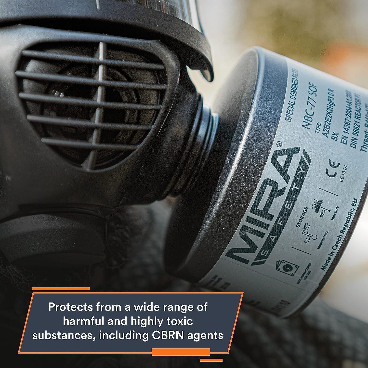 MIRA Safety CM-6M and NBC-77 SOF - Single 40mm CBRN Gas Mask Filter