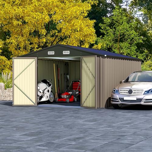 Patiowell 3 x 3 FT Outdoor Storage Shed,Small Garden Tool Storage Shed with Sloping Roof and Single Lockable Door, Outdoor Shed for Backyard Garden Patio Lawn, Grey