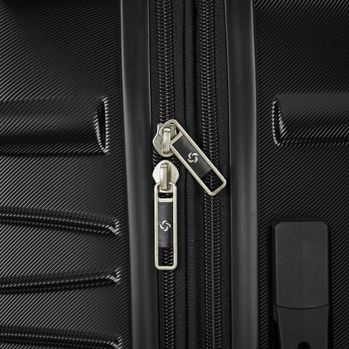 Samsonite Evolve SE Hardside Expandable Luggage with Double Spinner Wheels, Bass Black, Carry-on