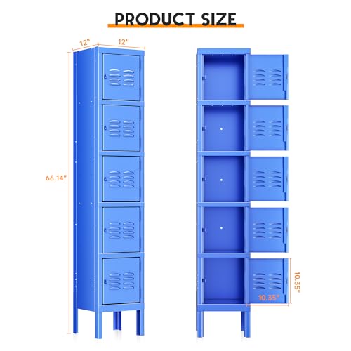 INTERGREAT 9 Door Storage Locker for Employee, Metal Locker for Office, Gym, Shool,Lockable Black Steel Locker with Lock and Card Slot for Home,Garage