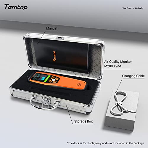Temtop Air Quality Monitor CO2 Detector Professional Carbon Dioxide PM2.5 PM10 Temperature and Humidity Tester