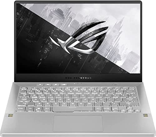 Asus ROG Zephyrus G14 VR Ready Gaming Laptop, 14" 144Hz Full HD IPS Display, 8 Cores AMD Ryzen 9 5900HS,NVIDIA GeForce RTX 3060, Moonlight White-Tikbot Accessories (16GB RAM |1TB PCIe SSD)