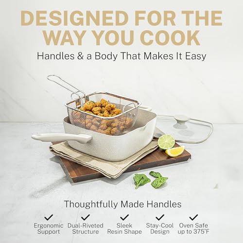 GRANITESTONE Blue 20 Pc Kitchen Pots and Pans Set Non Stick Cookware Set, Kitchen Cookware Sets, Granite Nonstick Cookware Set, Diamond Coated Non Toxic Cookware Set, Oven & Dishwasher Safe