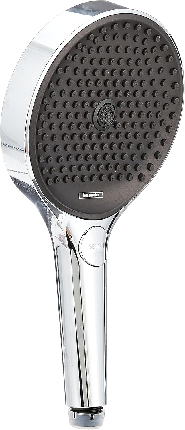 hansgrohe Rainfinity 5-inch Handheld Shower Head Modern 3-Spray, Intense PowderRain, MonoRain 26864001 Handshower, 2.5 GPM, Chrome