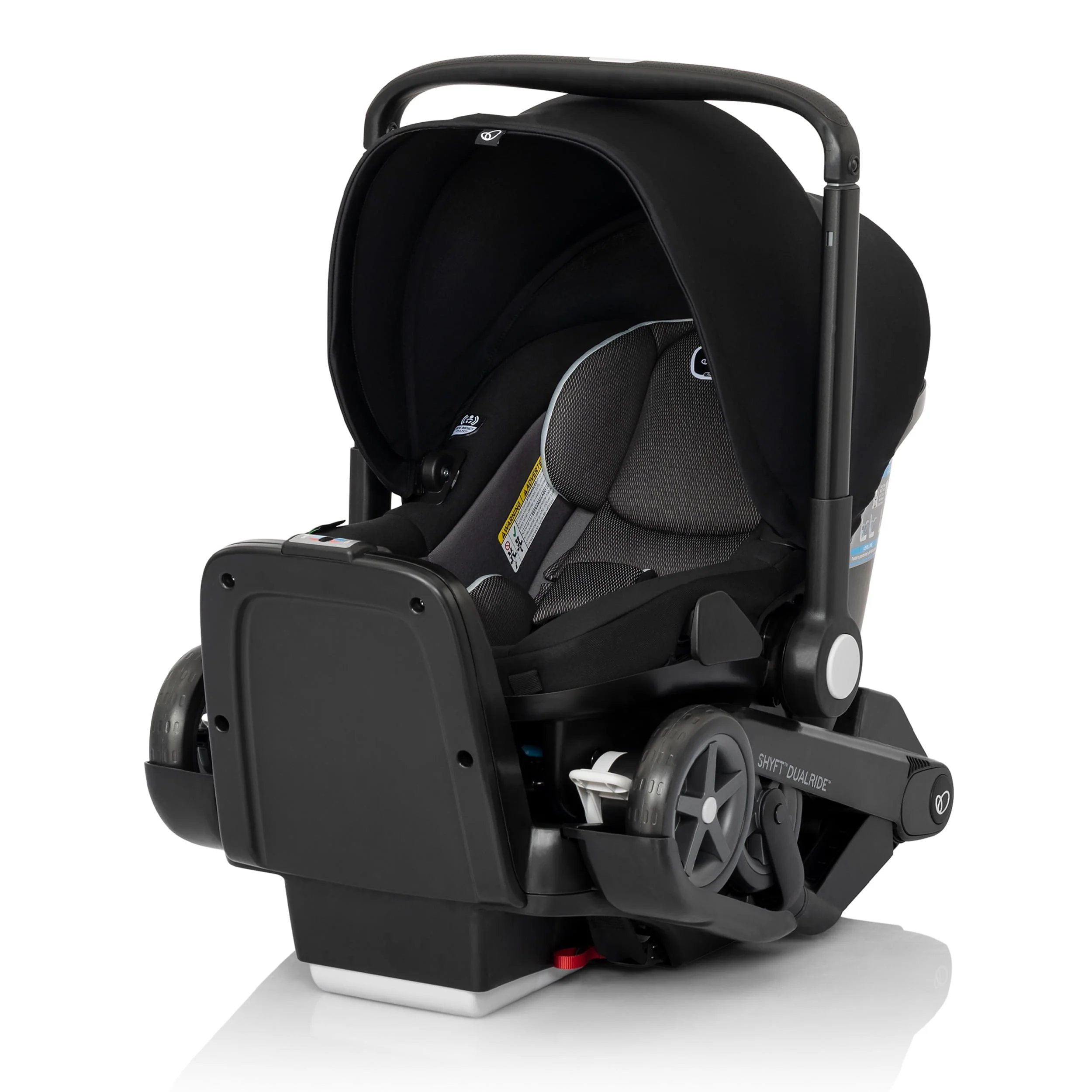 Evenflo Shyft DualRide Infant Car Seat and Stroller Combo (Beaufort Black), Unisex
