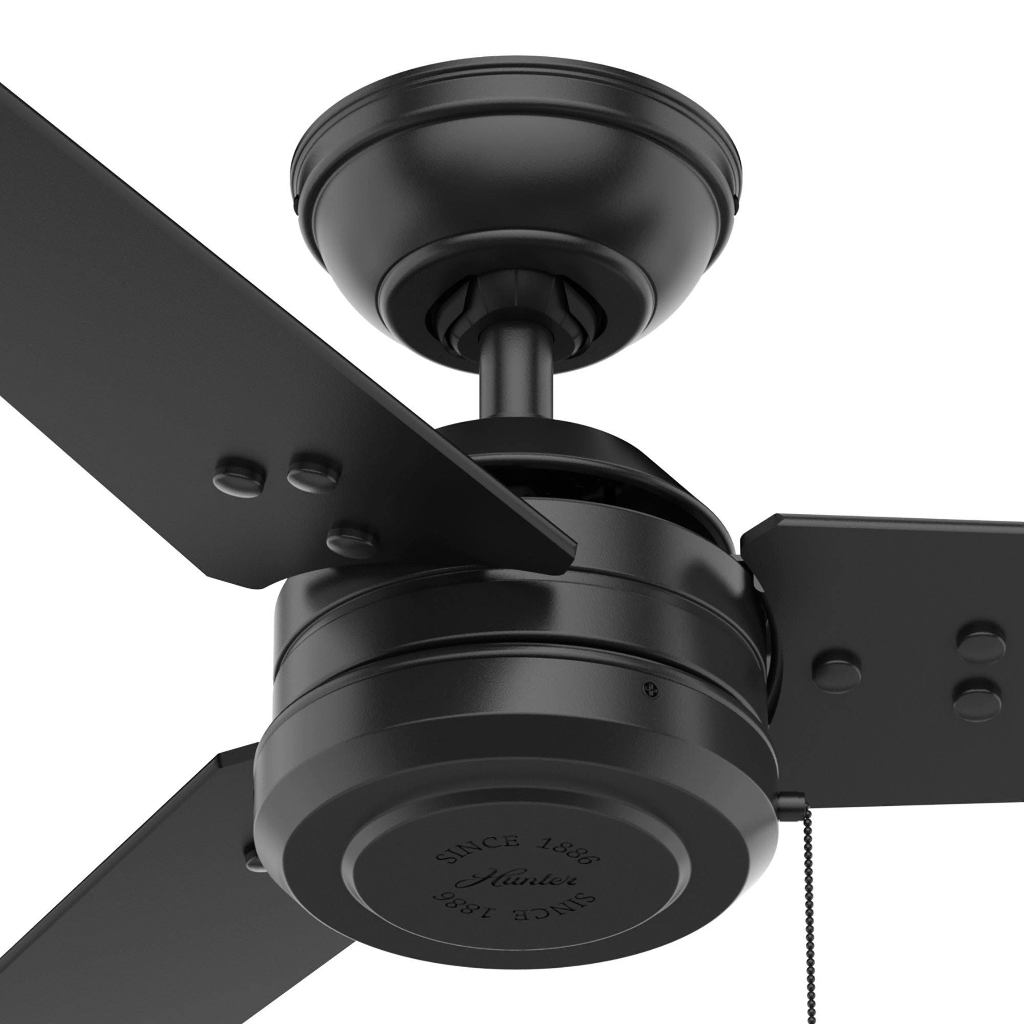 Hunter 50262 Cassius 44x22 Outdoor Ceiling Fan, Fresh White