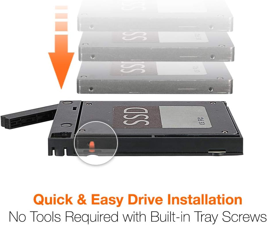 ICY DOCK 6 x 2.5” SATA HDD / SSD Hot Swap Cage for External 5.25” Bay | ExpressCage MB326SP-B