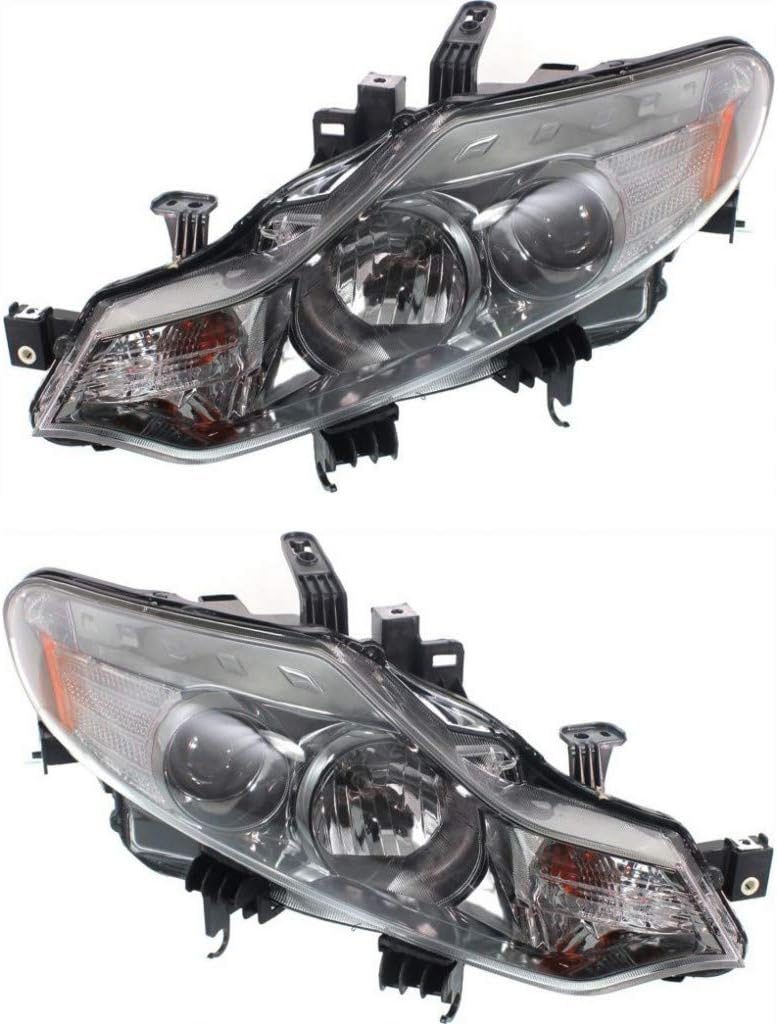 For Nissan Murano Headlight Assembly 2009-2014 Pair Driver and Passenger Side Halogen DOT Certified NI2502185 + NI2503185