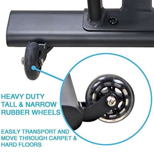 EFITMENT Indoor Cycle Bike, Magnetic Cycling Trainer Exercise with Belt Drive, LCD Monitor and Pulse Monitor