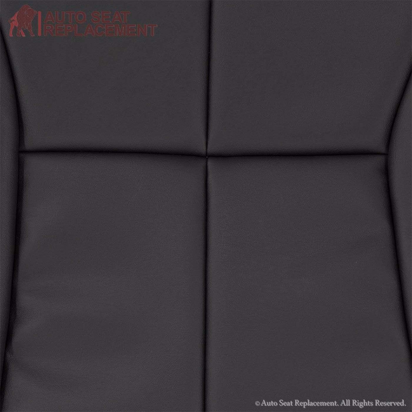 1998 1999 2000 2001 2002 Dodge Ram 1500 2500 3500 Seat Cover Replacement, Dodge Ram Synthetic Leather Seat Cover - Dodge Ram Vinyl Seat Cover Laramie SLT (Agate Dark Gray, Front (2 Bottom & 2 Top))